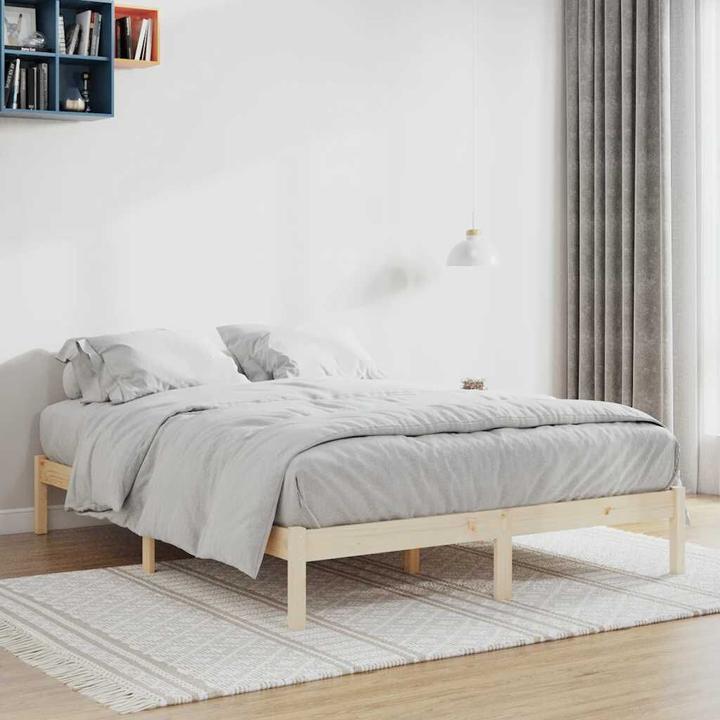 Actual product image vidaXL Bett ohne Matratze Kiefer (193 x 203 cm)