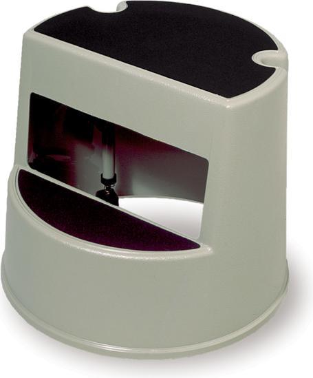 Actual product image ReinigungsBerater Rubbermaid Stool Beige Black 2 Steps Plastic Step Stool for Climbing
