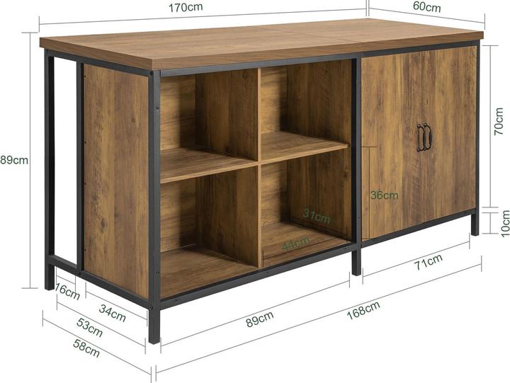 Actual product image SoBuy Chest of drawers (170 x 60 x 89 cm)