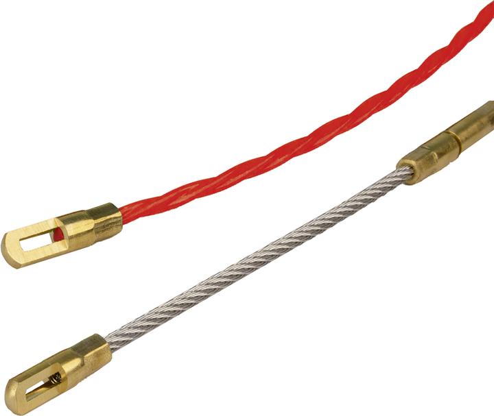 Produktbild Steffen Kabeleinzugsband PROFESSIONAL 30m Ø 4mm mit Suchfeder + Zubehörset rt (30 m)