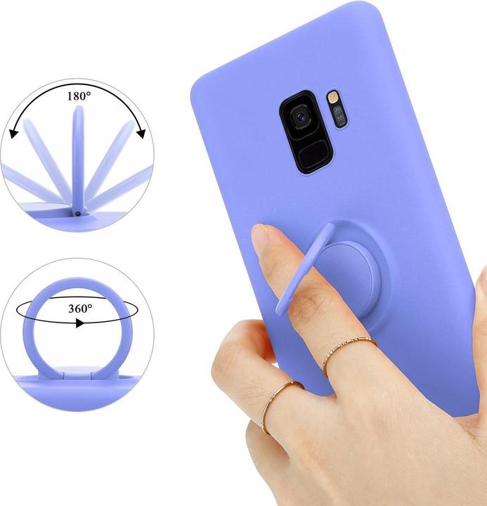 Actual product image Cadorabo TPU Liquid Ring Silicone Case Cover (Samsung Galaxy S9+)