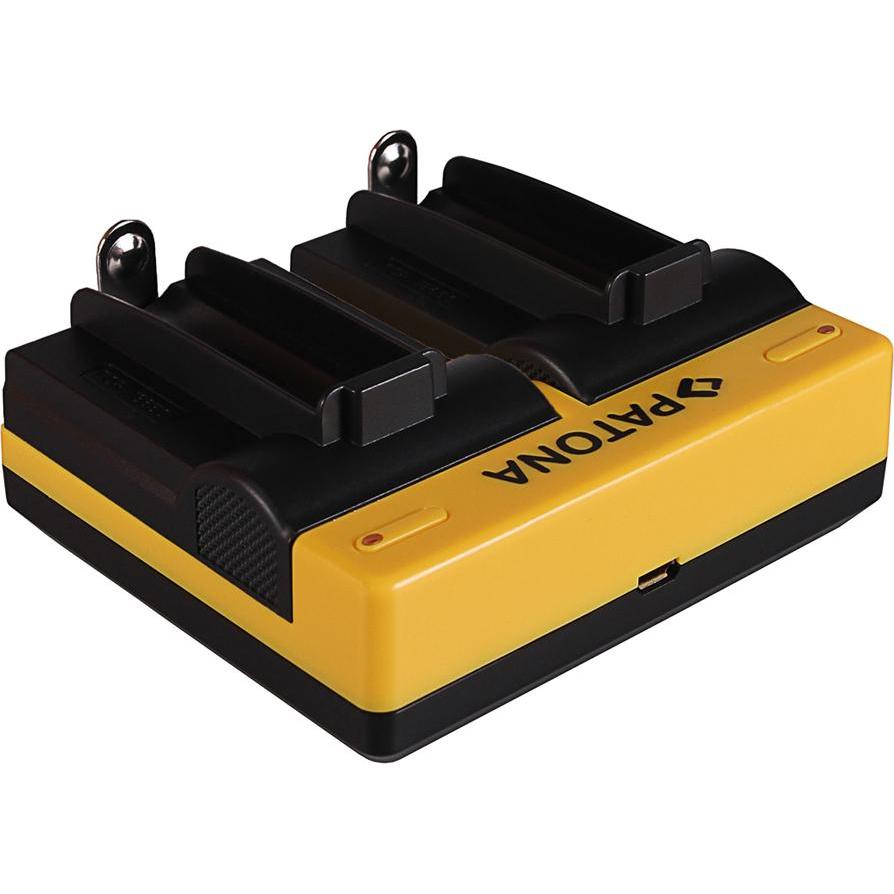 Patona Dual Ladegerät f. 18650 Zelle ICR18650-26F INR18650F1L NCR18650B US18650VTC5 US18650VTC6 (18650, Caricabatterie senza batteria), Caricabatterie