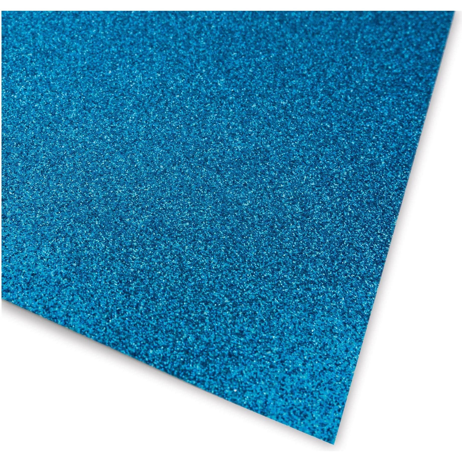 Thumbnail - Ursus, Bastelpapier, Glitzerkarton A4, 300 gm2, 10 Blatt, Türkis (330 g/m², 10 x)