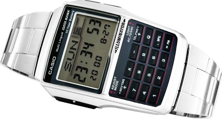Productafbeelding Casio Databank Rekenmachine Staal (Digitaal horloge, 37 mm)