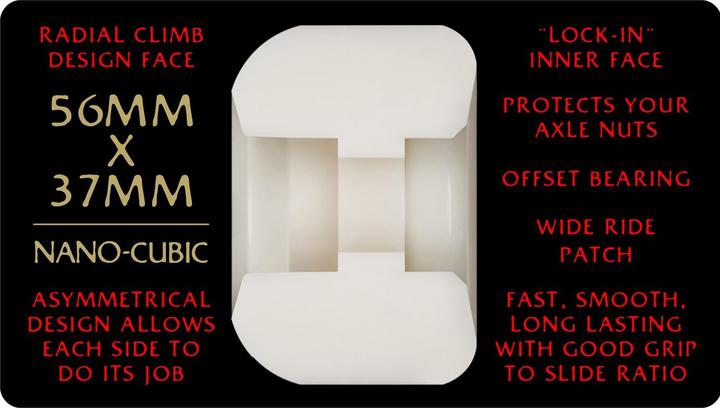 Produktbild 93A DF Nano Cubic Red Asymmetrical Shape (56 mm)
