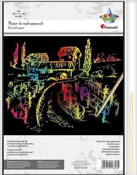 NoName Kratzpapier 210x290mm schwarz 10 Stk. (10x)