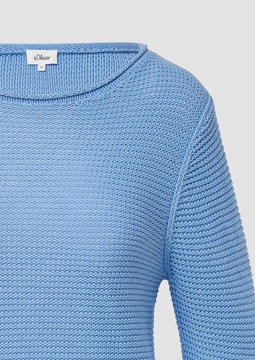 Produktbild s.Oliver Strickpullover Leichter Strickpullover in Ripp-Optik (46)