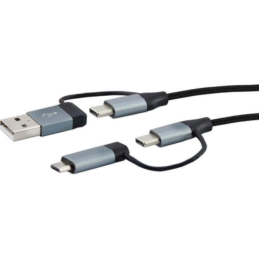 E+P CCK 549 USB Anschlusskabel 4in1 1,5m (1 m, USB 2.0), USB Kabel