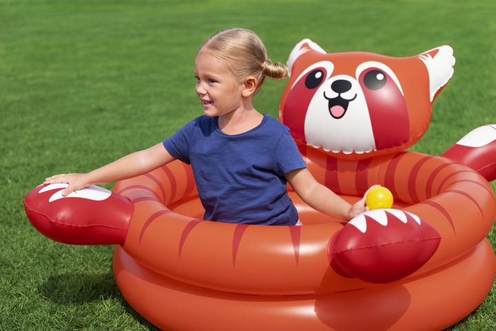 Actual product image Bestway Playful Red Panda Inflatable Ball Pit with 50 Play Balls