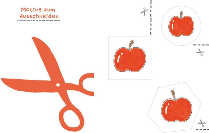Actual product image Shake the apple tree - the cut-out book. Cutting, sticking, colouring for children aged 3 and over