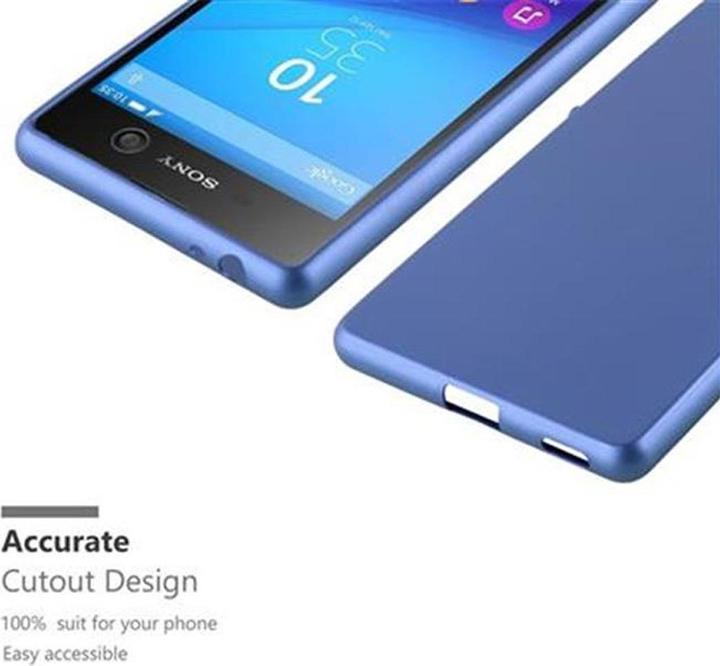 Actual product image Cadorabo TPU Matt Metallic Cover (Sony Xperia M5)