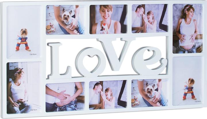 Produktbild Relaxdays Bilderrahmen LOVE (10 x 15 cm, 18 x 13 cm)