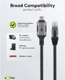 Produktbild Goobay Ethernet-Kabel USB-C auf RJ45, 1 m (RJ45, USB-C, RJ45 (1x))