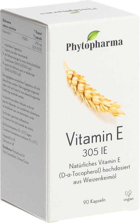 Immagine prodotto Phytopharma Vitamina E Caps 305 UI Ds 90 Capsule (90 Pezzo/i, Pillole, 0.10 g)