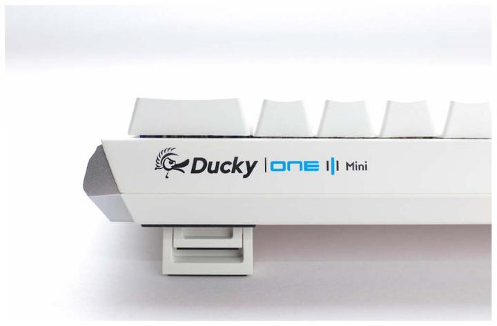 Actual product image Ducky One 3 Classic Pure White Mini Gaming Keyboard, RGB LED - MX-Red (US) (US, Cable)