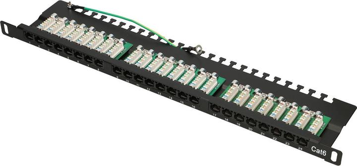 Extralink Patch panel 0.5U 24x RJ-45 Cat.6 UTP (EX.9663)