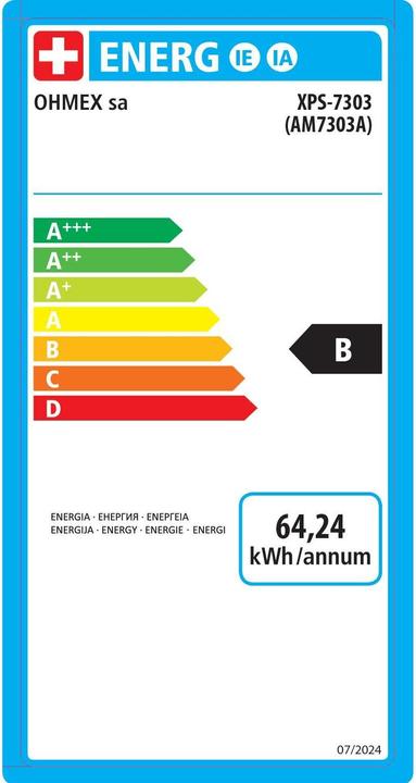 Label énergétique Ohmex Machine à café XPS-7303