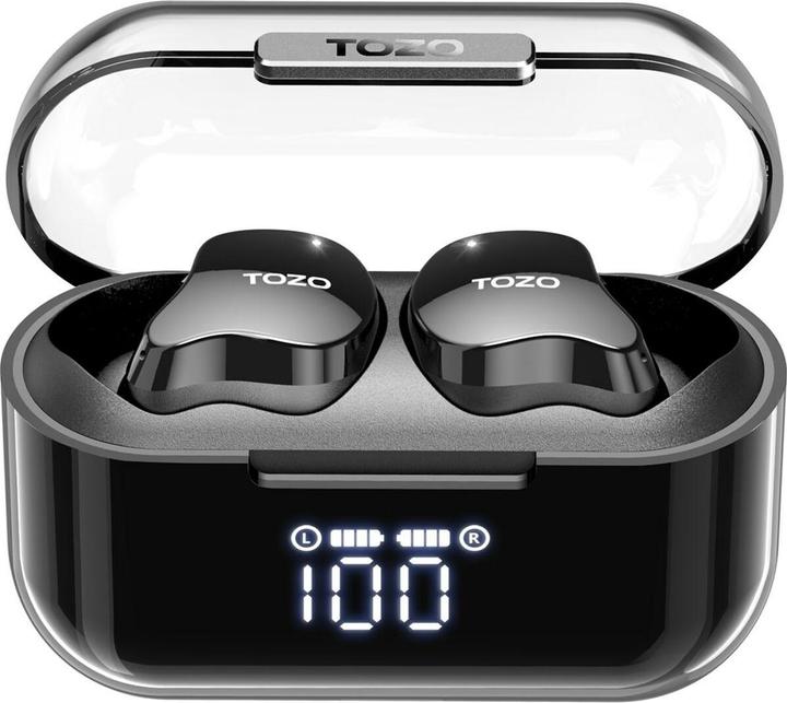 Image du produit Tozo Écouteurs TWS Crystal Buds Noir (ANC, 9 h, Sans fil)