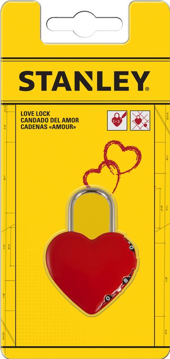 Produktbild Stanley Vorhängeschloss in Herzform