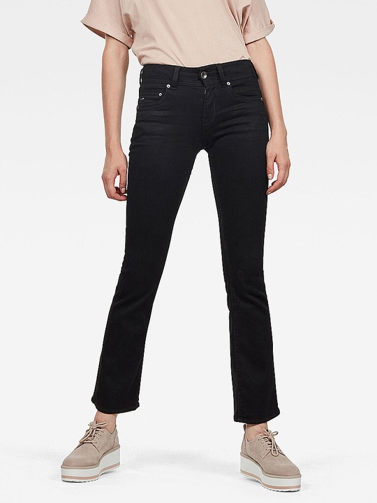 Produktbild G-Star Midge Mid Bootcut Elto Nero Superstretch pitch black (W24/L30)