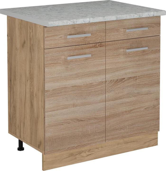 Marble-Weiss, Sonoma Eiche