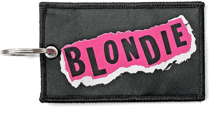 Actual product image Blondie Punk Logo Double Sided Patch Keyring
