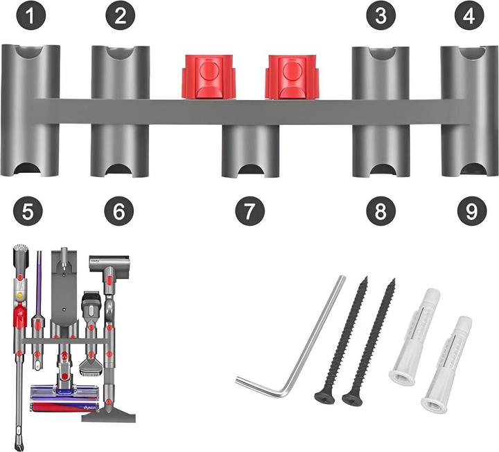 Produktbild Novidarte Zubehörhalter für Dyson Staubsauger