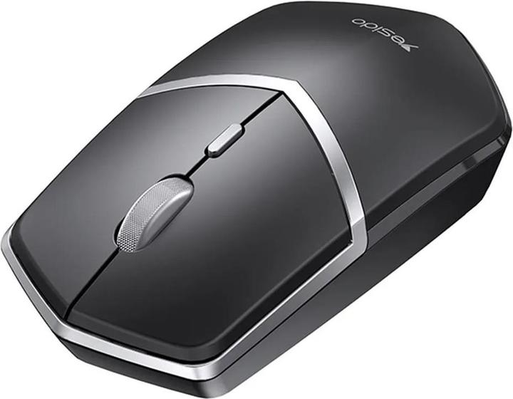 Yesido - Wireless Mouse (KB16) - 2.4G Connection, 1600DPI, Low Noise - Black (Wireless)