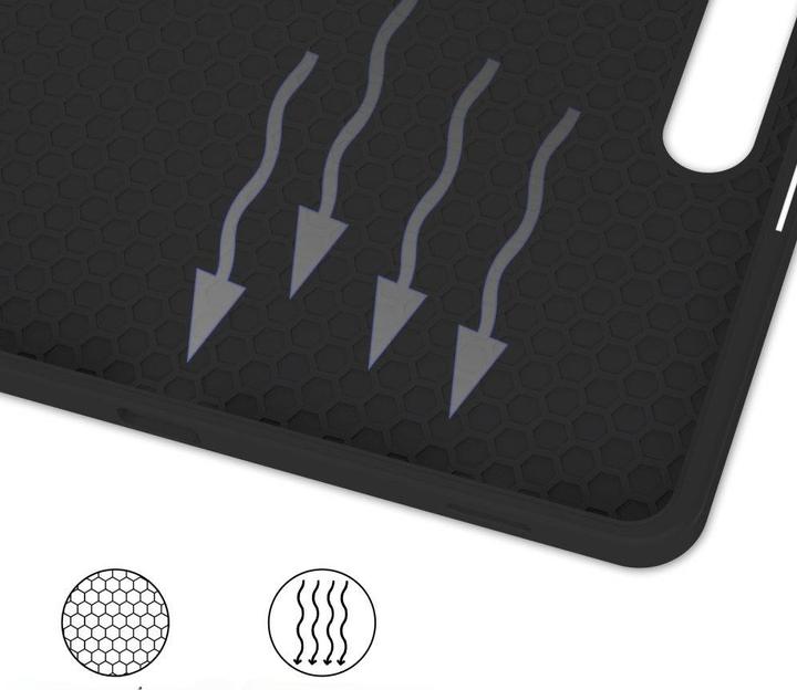 Produktbild Cover-Discount Galaxy Tab S9+ / S9 FE+ - Smart Case Silikon schwarz (Galaxy Tab S9+, Galaxy Tab S10+, Galaxy Tab S9 FE)