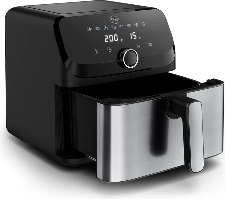 Produktbild OBH Nordica Easy Fry Mega Luftfritteuse 7,5 L, Edelstahl