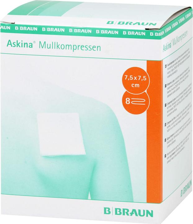 Produktbild Askina Mullkompresse 7.5cmx7.5cm steril