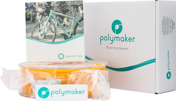 Actual product image Polymaker PolyLite ABS - Yellow - 2.85mm (ABS, 2.85 mm, 1000 g)