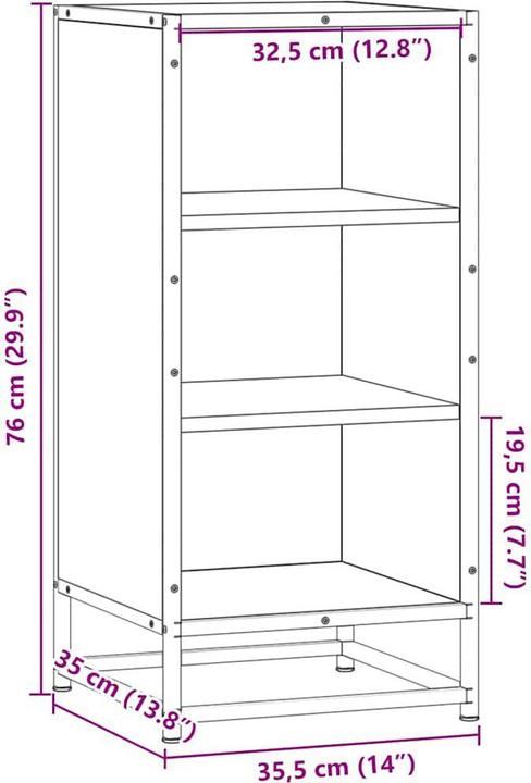 Image du produit vidaXL Sideboard (35.50 x 35 x 76 cm)