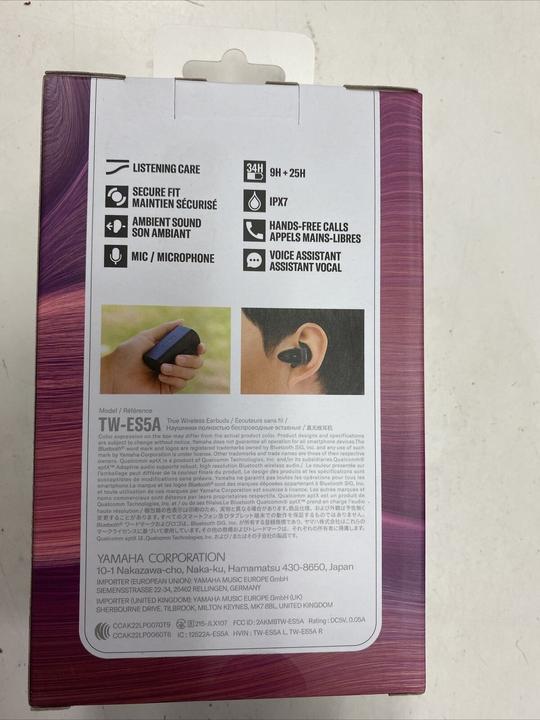 Image du produit Yamaha TW-ES5A (ANC, NC, 9 h, Sans fil)