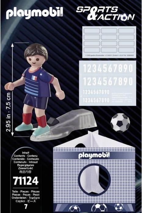 Actual product image Playmobil 71124 Footballer France (71124, Playmobil Sports & Action)
