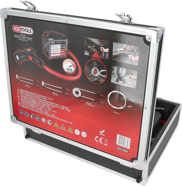 Produktbild KS Tools Induktions-Heizpistolen-Satz, 5-tlg, 1.5 KW