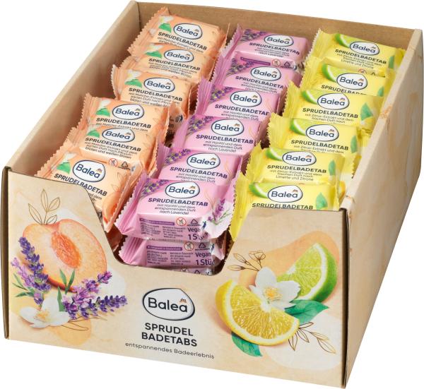 Actual product image dm Balea Bubble bath tabs Wellness triple