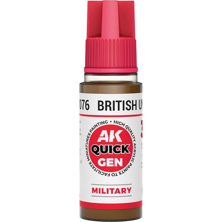 AK Interactive Pot de Quick Gen - British Uniform (18 ml), Altri accessori gaming