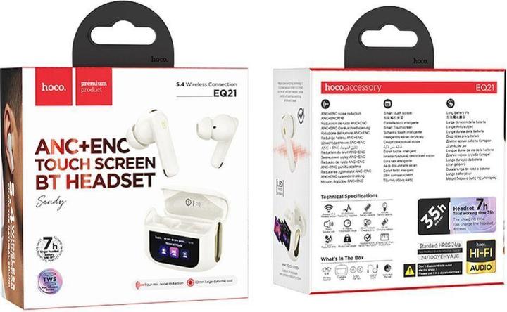 Actual product image Hoco EQ21 ANC Touch (ANC, 7 h, Wireless)