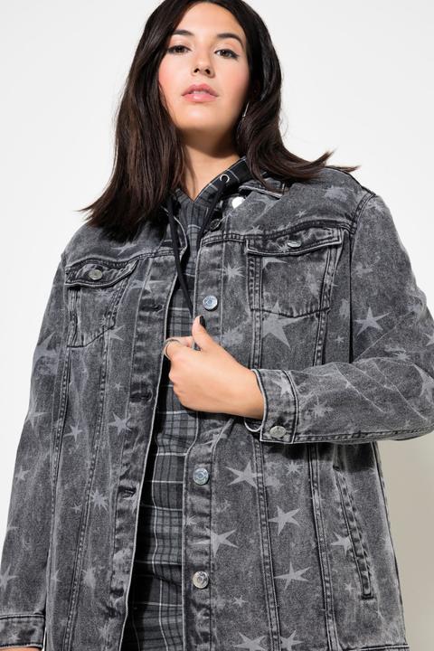 Actual product image Studio Untold Star Print Denim Jacket (46, 48)
