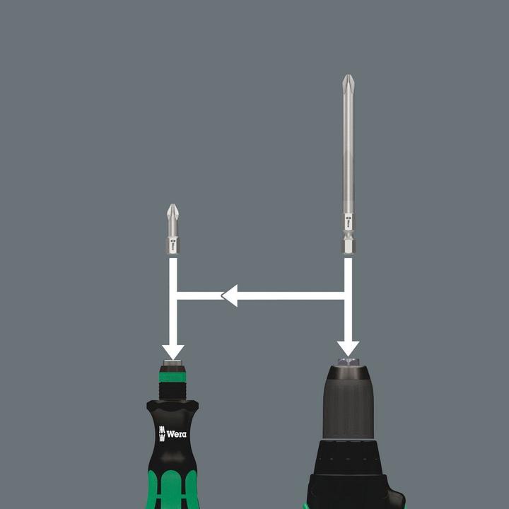 Actual product image Wera Rinkinys Kraftform Kompakt 70 Universal 32 elements + handle (05057110001) (70.0 cm)