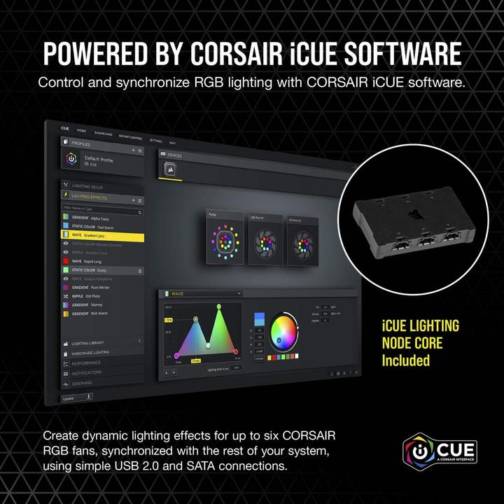 Actual product image Corsair ML140 RGB ELITE (140 mm, 2 x)