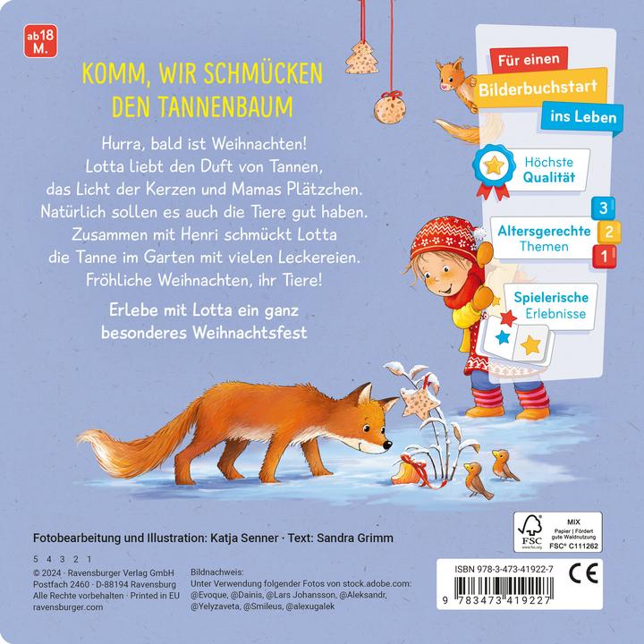 Image du produit Ravensburger Lotta fête Noël (Allemand)