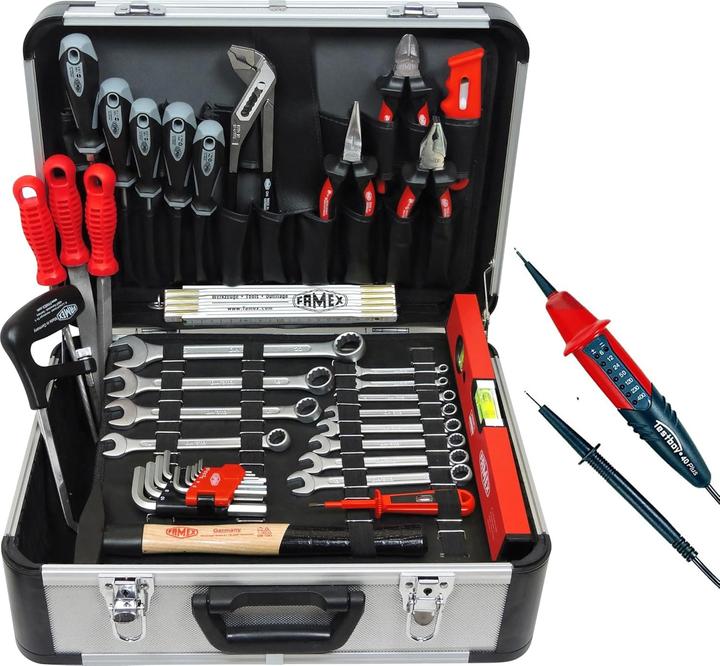 Actual product image Famex Professional Tool Case with Tool Set and Voltage Tester (32 pieces)
