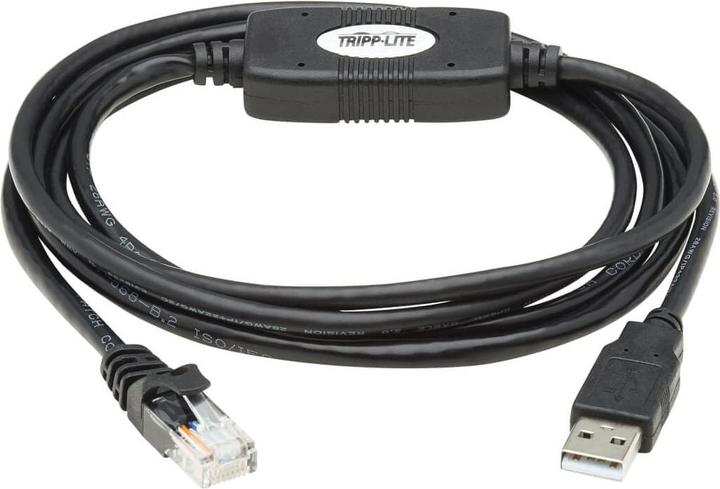 Produktbild Eaton TRIPPLITE USB-A to RJ45 Rollover Console Cable M/M - Cisco Compatible 250 Kbps 6ft. 1,83m Blac (CAT7, 1.83 m)