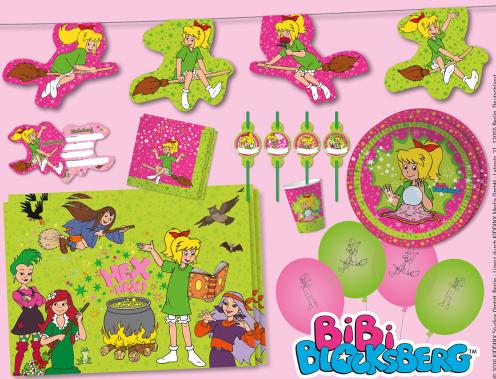 Image du produit DH-Konzept Set de décoration de fête Bibi Blocksberg pour 8 enfants