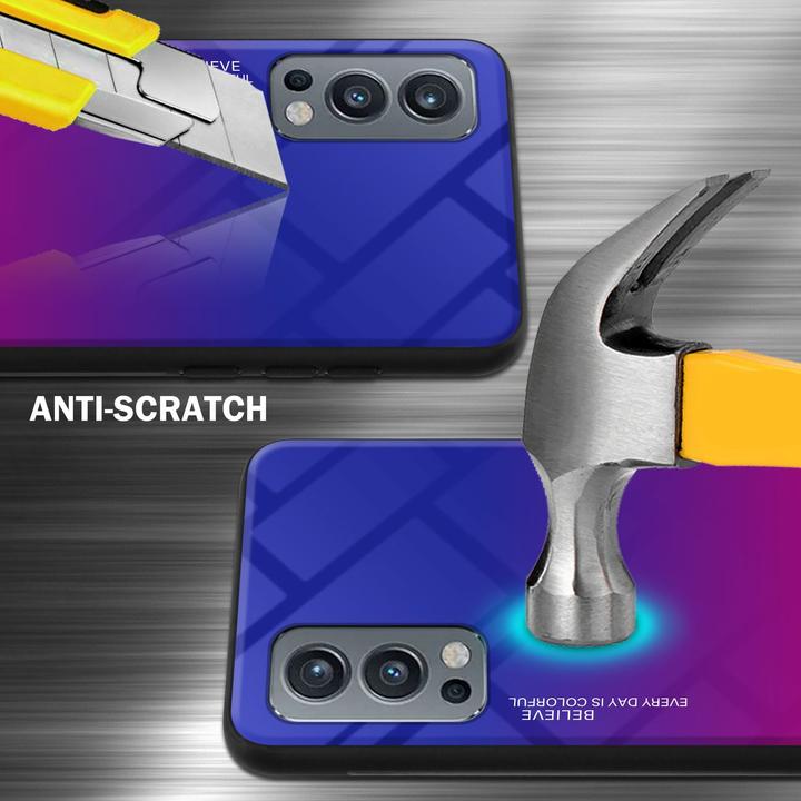 Actual product image Cadorabo TPU 2 colors glass envelope (OnePlus Nord 2 5G)