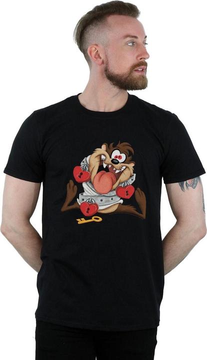 Actual product image Looney Tunes Mens Taz Valentine's Day Madly In Love T-Shirt (XL)