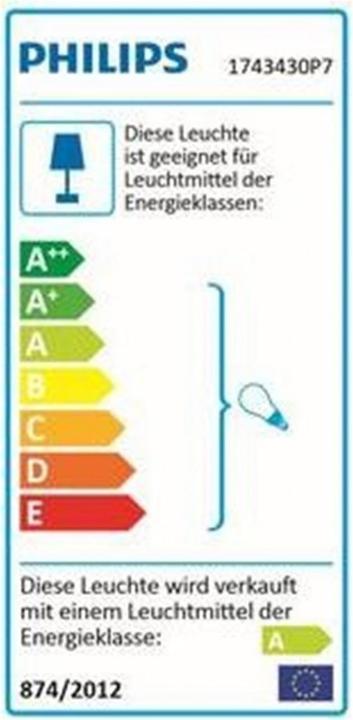 Energie-Label Philips Hue Impress Erweiterung (1200 lm, IP44)