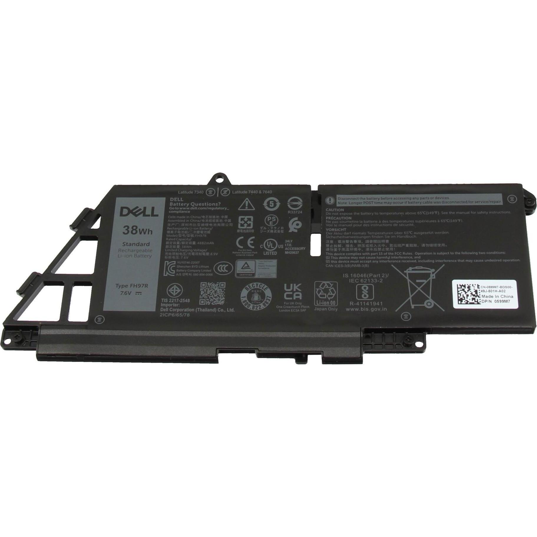 Dell 599M7 (2 Zellen), Notebook Akku